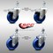 Service Caster 4 Inch SS Solid Poly 12mm Threaded Stem Caster Total Lock Brake SCC, 2PK SCC-SSTSTTL20S414-SPUS-M1215-2-S-2 - alternate 1
